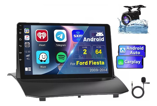 9 Gps Autostereo 2+32g Carplay Para Ford Fiesta 2009-2015