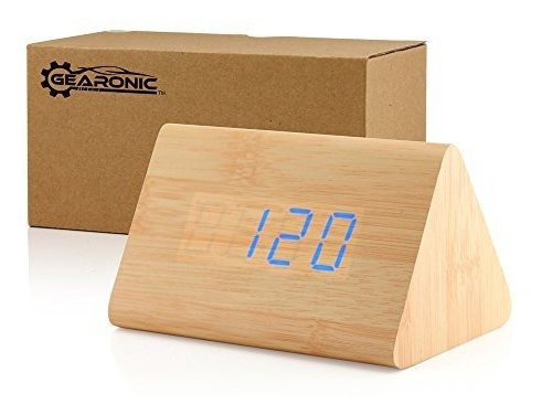 Reloj Digital Gearonic Madera