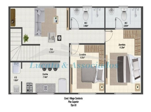 Imagem 15 de 25 de Casa Residencial Em Condominio Fechado Para Venda Na Vila Caiçara, Praia Grande Sp 2 Dormitórios Sendo 1 Suíte, 1 Vaga - Ca00440 - 69503146