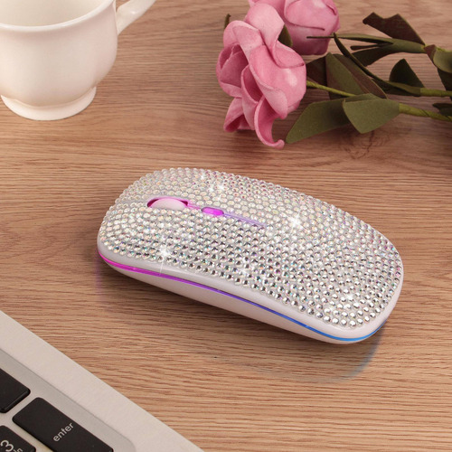 . Ratón Inalámbrico Bluetooth 5.2 Y 2.4g Ratón Plata
