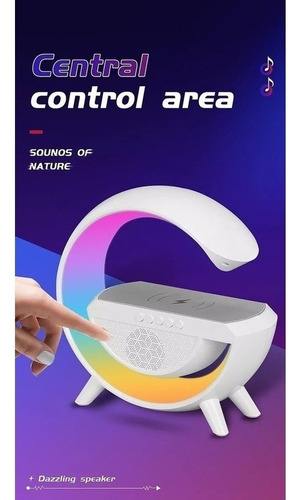 Bocina Bluetooth, Luz Ambiental, Carga Inalámbrica