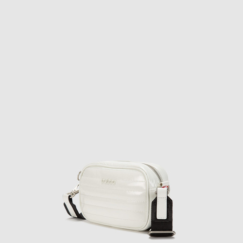 Bolsa Bandolera Crossbody Bubba Purse Gloss Mini Unisex White Lisa Metalicos Negra
