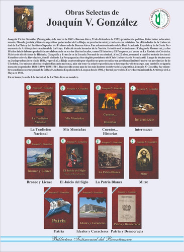Joaquín V. González- Obras - Cuentos (1894) Historias (1900)