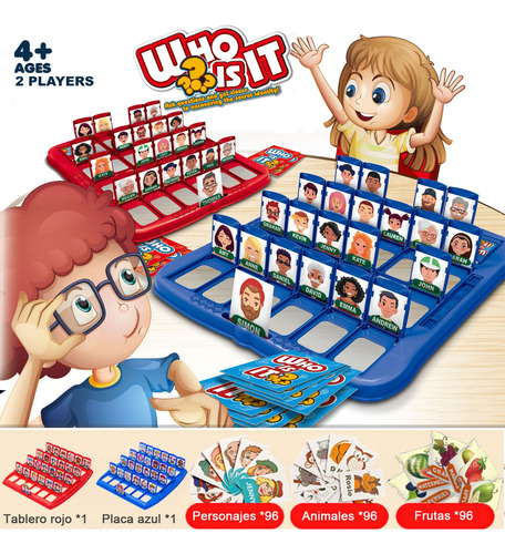 Juego De Mesa ¿adivina Quién? Juego De Tablero Juego Dos