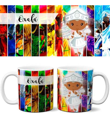 Estampas Canecas Sublimação Orixás Kit 2 Png Mockups
