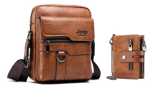 Bolso De Mensajero De Cuero De Alta Calidad De Moda Jeep