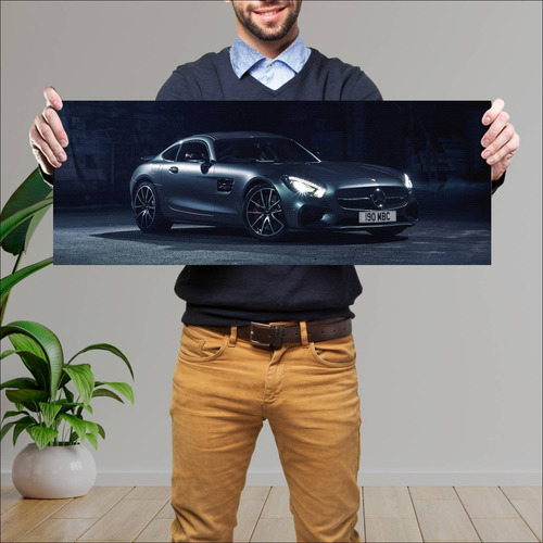 Cuadro 30x80cm Auto 2015 Mercedes Amg Gt S Editi 397