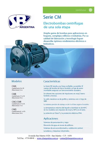 Bomba Centrifuga Ebara Cmr 100 1 Hp Imp,brce,trifasica