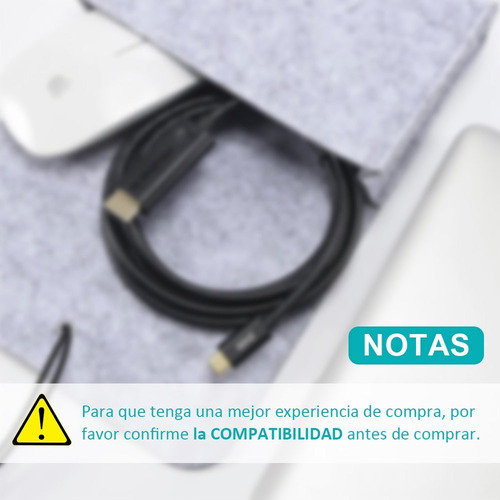 Imagen 5 de 7 de Choetech Cable Adaptador Convertidor Usb Tipo C A Hdmi 4k