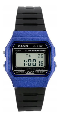 Reloj Pulsera Casio Digital F-91wm-2a Multifunción Alarma