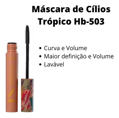 Ruby Rose Trópico Máscara Para Cílios Curva & Volume 5g