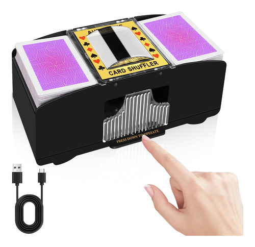 Barajador De Cartas Automatico Rcrzq Funciona Con Usb/pilas