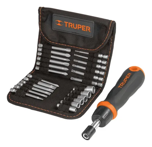 comprar Destornillador Tipo Matraca 18 Puntas + 6 Dados, Truper