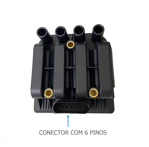 Bobina Ignição 06a905097 Gol G5 1.0 2010 2011 2012 2013 Nova