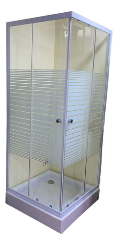 Shower Door-receptacu Cuadrado 80x80x195 Adhesivo Transparen