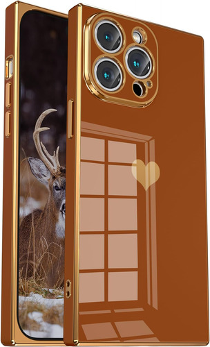 Capa Tzomsze: Resistente, Para iPhone 13 Pro Max Candy Brown