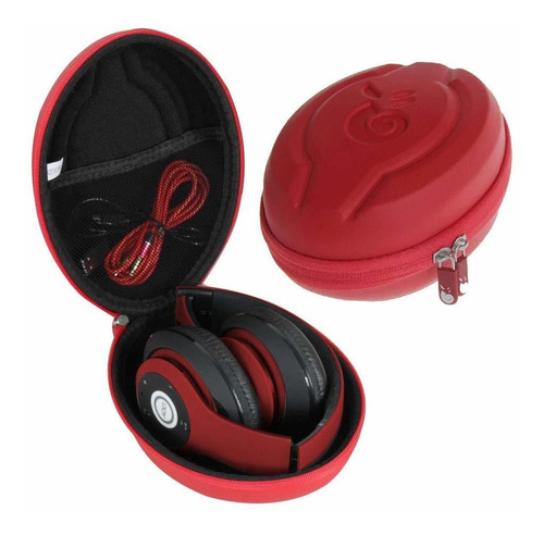 Auriculares Hermitshell Hard Eva Viaje Case Para Ijoy Matte Recargable Inalambrico Bluetooth Plegable Over-ear (red)