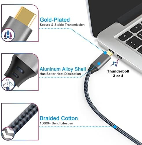 Peuzava Cable Usb C A Hdmi De 6 Pies, Preminum 4k Tipo C (ca