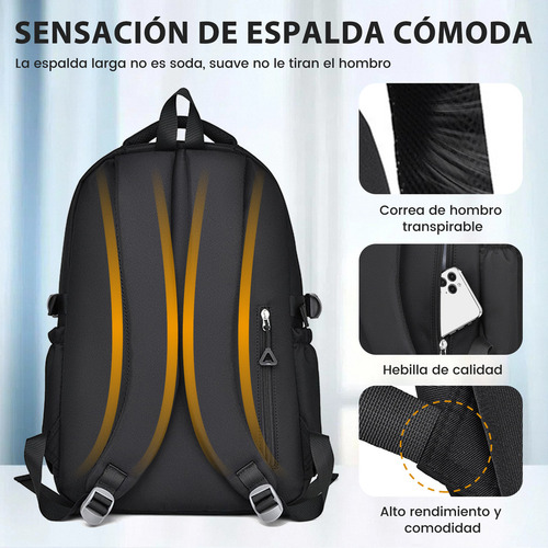Mochila Escolar, Deportiva, Gym y Viaje Backpack Unisex gran capacidad 30L para Laptop 15.6in Oxford Impermeable Multiuso Unisex Mochila con Bolsillo Antirrobo y 11 Compartimentos Color blanco