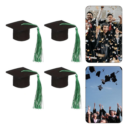 10 Minisombreros De Graduación Con Borlas