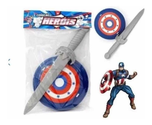 Escudo Capitão América Brinquedo Vingadores Avengers Vask010