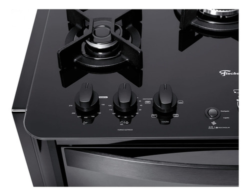 Fogão De Embutir Fischer 5q Tc Gran Cheff Forno C/ Air Fryer