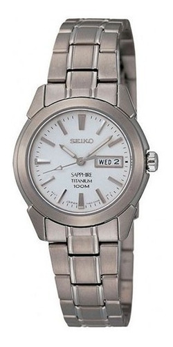 Reloj Seiko Mujer Titanio 100 Mts Cristal De Zafiro Sxa111