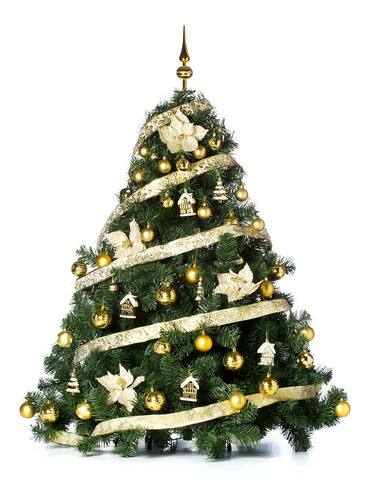 Arbol Navidad Patagonia Xl 1.30mt Deco Oro Cybermonday