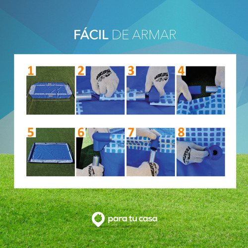 Pileta Pelopincho 2800 Lt + Bomba + Base + Cobertor 1043 Ct