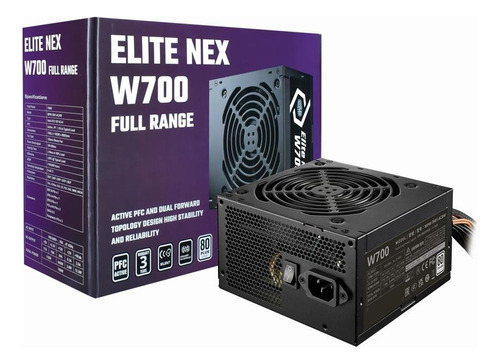 Fuente Cooler Master Elit Nex 700w 80plus 230v 