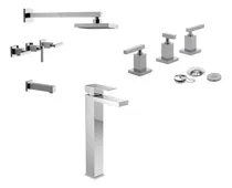 Comprar Combo Griferias Fv Dominic Lever Bidet Ducha Lavatorio Alto