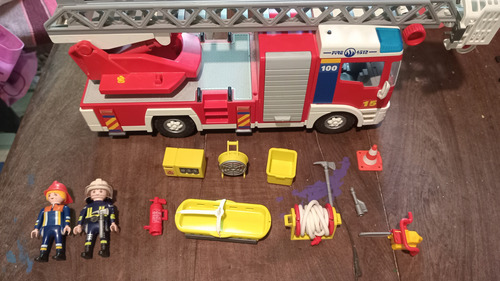 Camión De Bomberos Playmobil 4820 Rojo