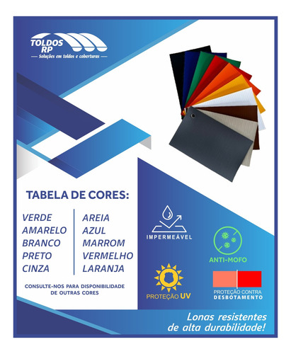 Toldo Cortina Com Os Tubos 1,69x1,90 Completo Promoção