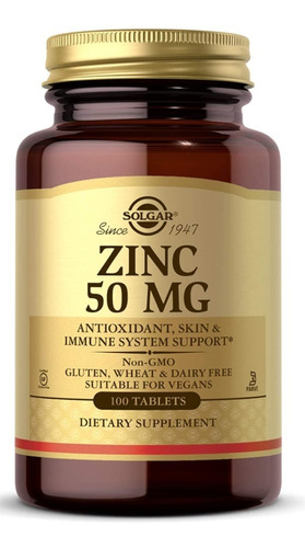 Zinc Premium 50mg 100 Capsulas Alta Potencia Inmunidad Z19