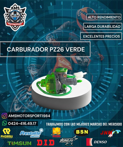 Carburador Pz26 Verde