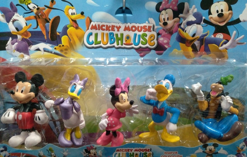 Set X 5 Muñecos De La Casa De Mickey Mouse Para Coleccionar!