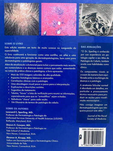 Atlas De Patologia Do Cabelo Com Correlações Clínicas