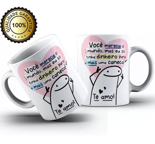 Caneca Personalizada Meme Flork Dia dos Namorados