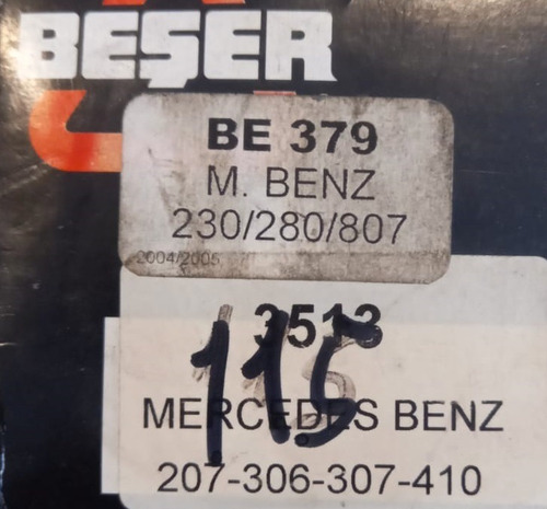 Pastillas Freno Mercedes Benz 230 280 L 207 210 307 Mb 100 D