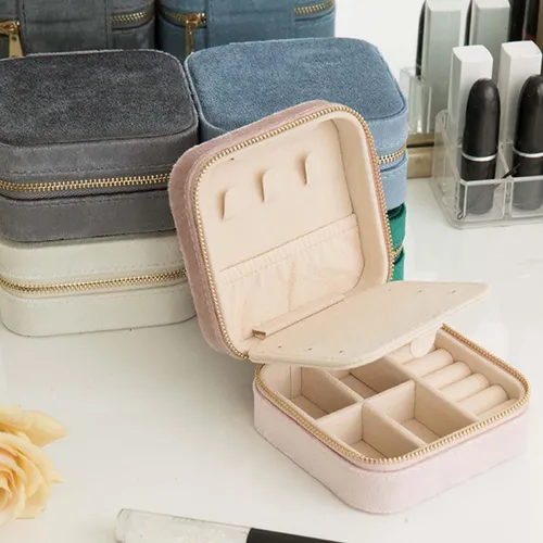 Joyero De Viaje Con Divisores Organizador De Joyas Viaje