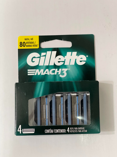 Cartuchos Afeitadora Gillette Mach3 3 Hojas