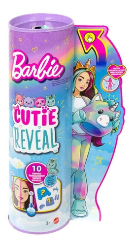 Muñeca Barbie® Cutie Reveal Serie Fantasía Unicornio Mattel