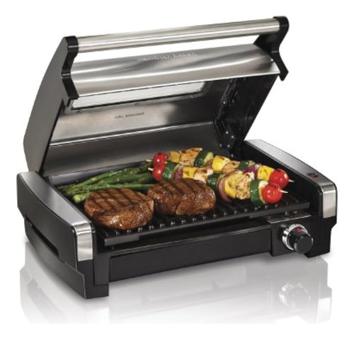 Hamilton Beach Electric Indoor Searing Grill Con Ventana De 