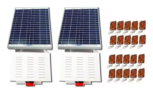 Pack De 2 Alarma Comunitarias Solar 30w 120db + 20 Controles