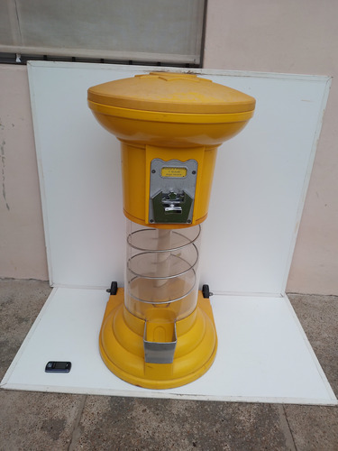 Maquina Expendedora D Juguetes O Chicles, Vintage, Ver Leer Amarilla (Usado)