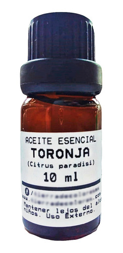 Aceite Esencial De Toronja Puro 10 Ml Aromaterapia Difusor