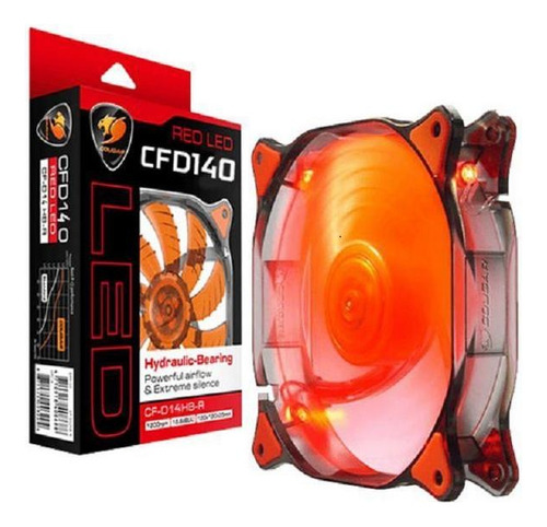 Ventilador Cougar Gaming Cfd 140mm Led Red - Pn