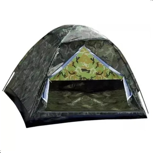 Barraca Camping Camuflada Militar 3 Lugares - Melhor Preço!