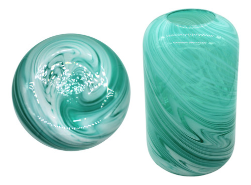 Florero De Cristal Jarron De Vidrio Templado Decorativo 21cm