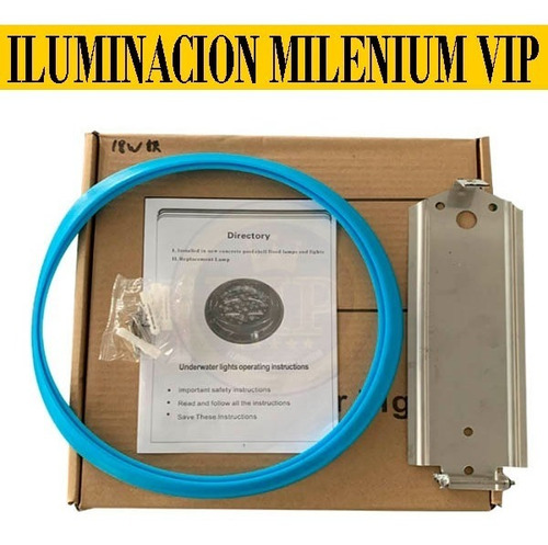 Imagen 3 de 10 de Lampara Led Sumergible Piscina Rgb 18w Ip68 2 Años Garantia